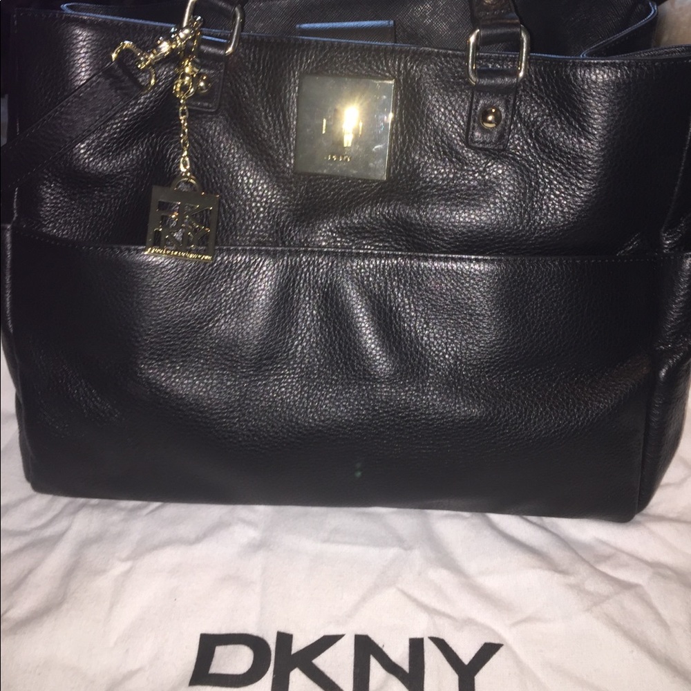 NWOT DKNY Pebbled Leather Satchel